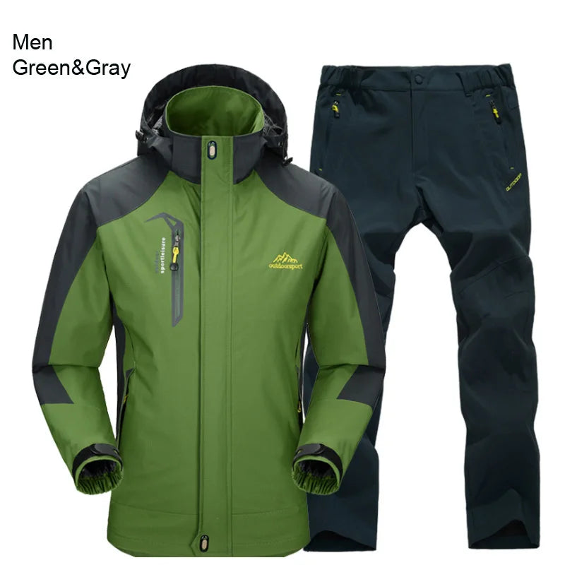 Men's Running And Trail Gear Apparel: Thermal, Waterproof, Windproof, Hooded Jacket and Pants Sets / Rungear