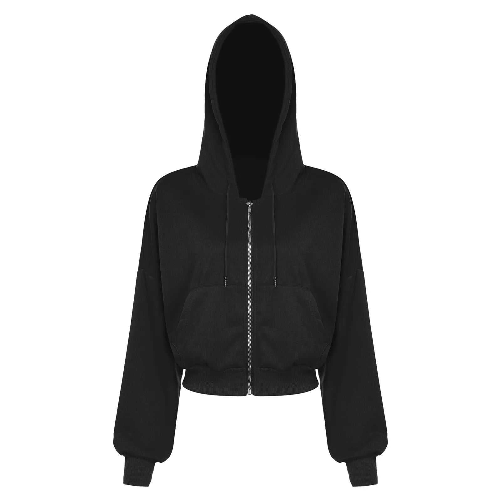 Womens Sports Tops Workout Running Clothing Adults Soft Long Sleeve Drawstring Hooded Jacket Zipper Loose Sweatshirt Outerwear