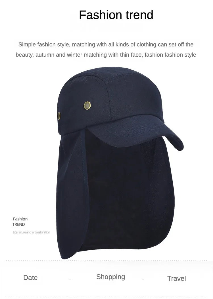 Outdoor Sun Hat Cap With Sun Protection and Neck Flap For Men And Women