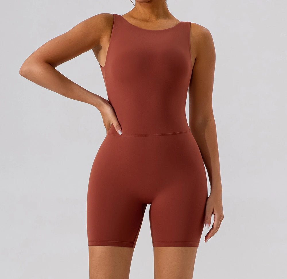Women's Activewear Apparel:  Fitness Sports Jumpsuits Workout Outfit, Push-Up Activewear / Rungear