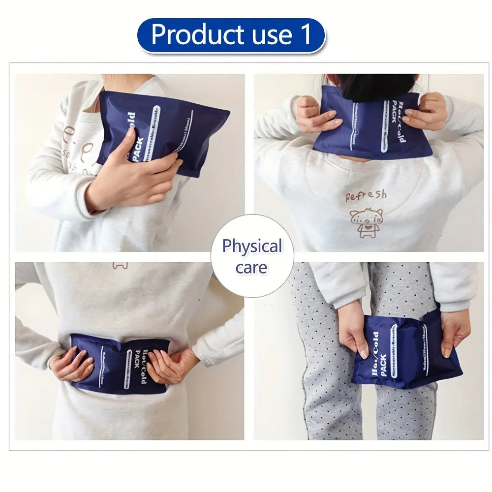 Recovery Gear Accessories: Reusable, Microwaveable Hot Cold Therapy Pack Gel Pad for Emergency Pain Relief / Rungear