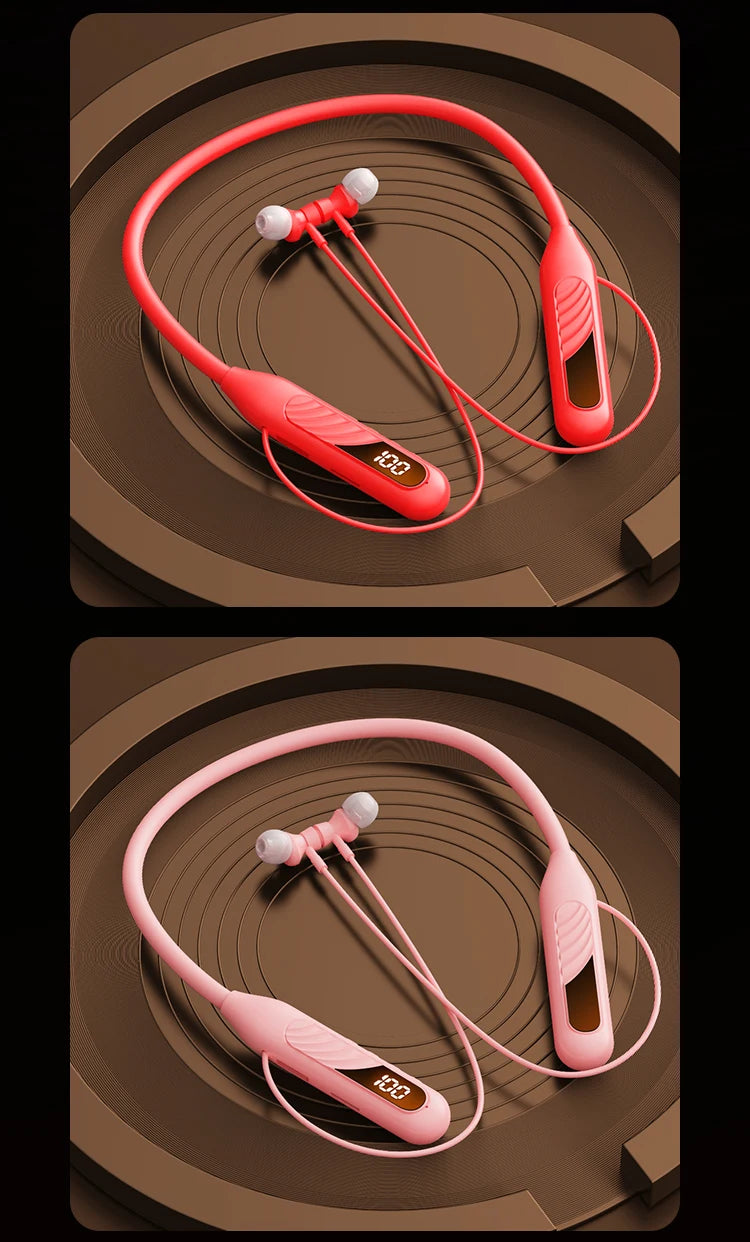 BT8 Wireless Bluetooth Headphones Outdoor Sports 5.3 With Touch Control Charging Display