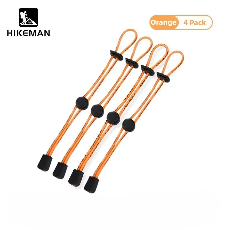 Trail Gear Accessories: HIKEMAN 4pcs Elastic Ropes, Adjustable Strap, Fixed Retention Buckle / Rungear