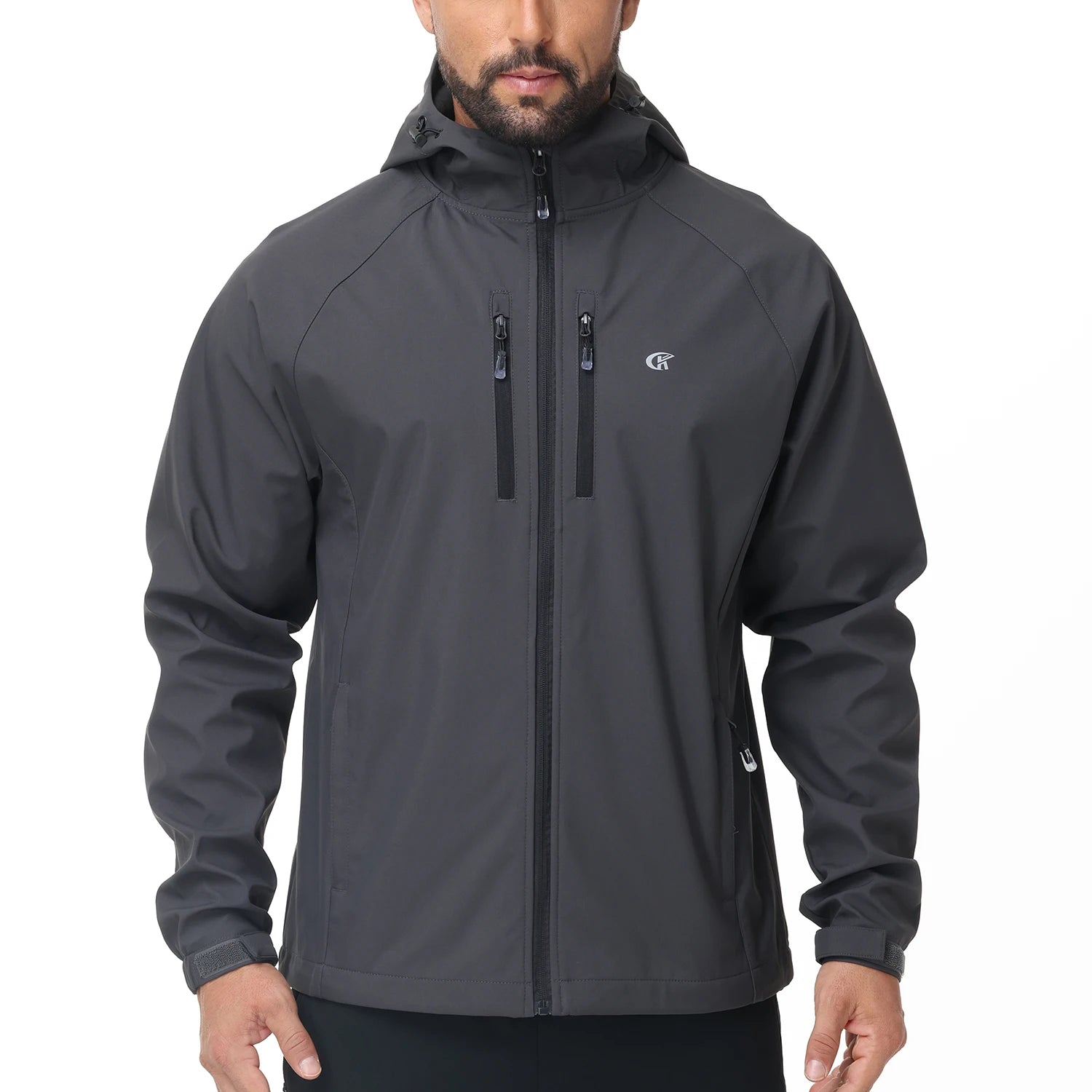 Men's Running Apparel: Lightweight, Waterproof Windbreaker Jacket With Inner Pocket / Rungear
