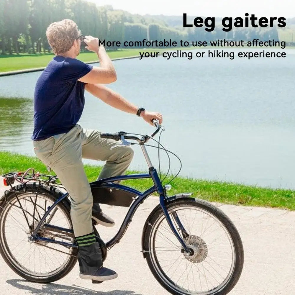 Trail Gear Accessories: Waterproof, Breathable, Adjustable, Men's Low Extended Trail Leg Gaiters For Cycling, Hiking / Rungear