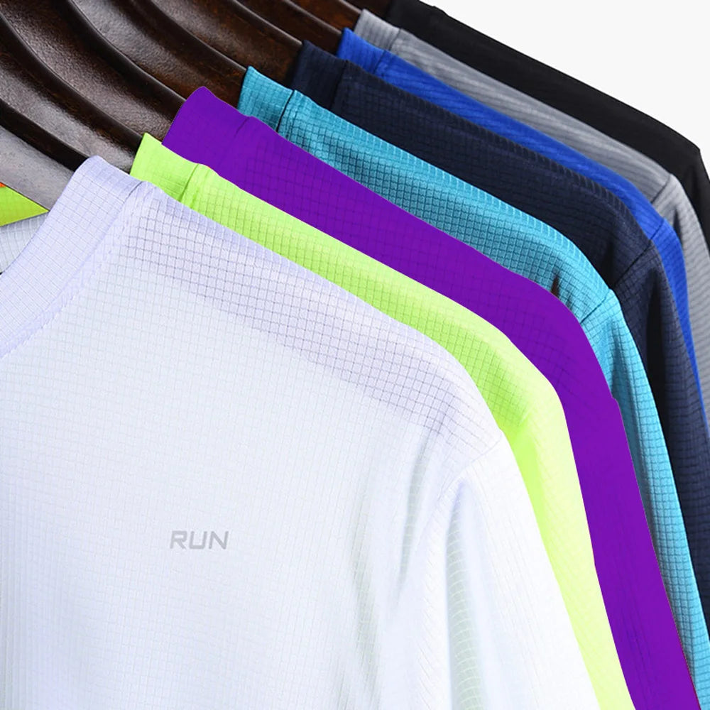 Men's Quick Dry Apparel: Long Sleeved, Breathable, Sweat Absorbing Shirt for Running, Hiking, Outdoor Sports / Rungear