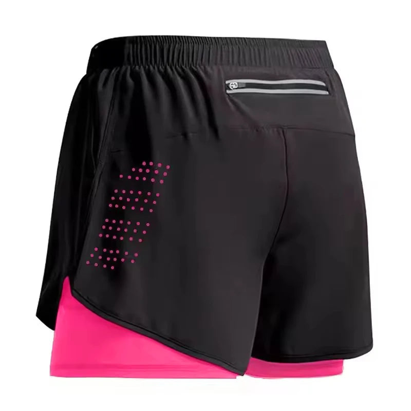 NEW Men's 2 in 1 Summer Sportswear Short For Gym Fitness Training Jogging Running