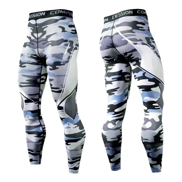 Men's Compression Apparel: Casual Compression Workout Sports Leggings Pants / Rungear
