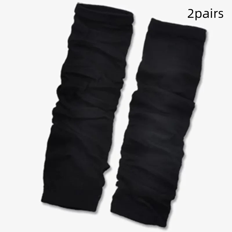 Running Winter Accessories: Unisex, Long, Warm, Half-Finger, Stretchy Mitten Gloves for Outdoor Sports / Rungear