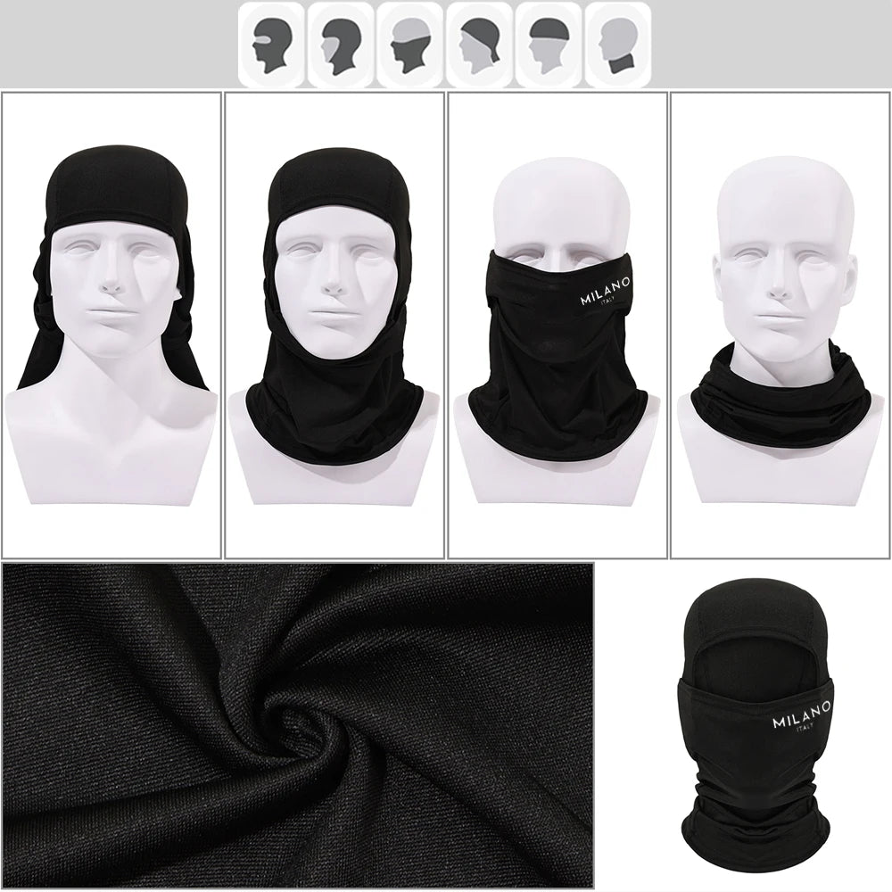 Running Hat Accessories: Milano Breathable Ice Silk Balaclava Print Design, Suitable For Outdoor Sports / Rungear