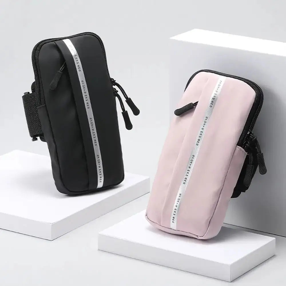 Running Tech Accessories: PU Mobile Phone Arm Bag, Waterproof, Large Capacity, Lightweight / Rungear