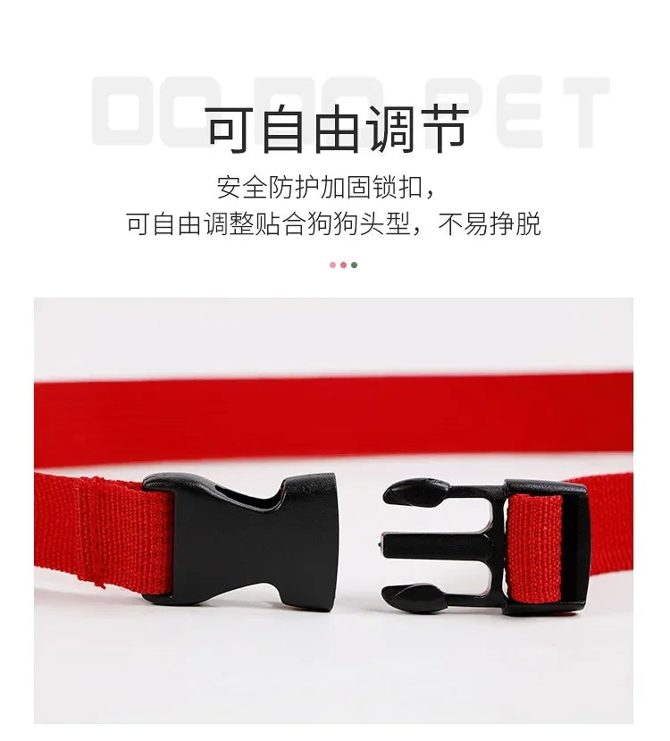 Running Dog Gear: Anti-Bite, Anti-Bark, Soft Nylon, Breathable Dog Muzzle With Adjustable Straps For Small Dogs / Rungear