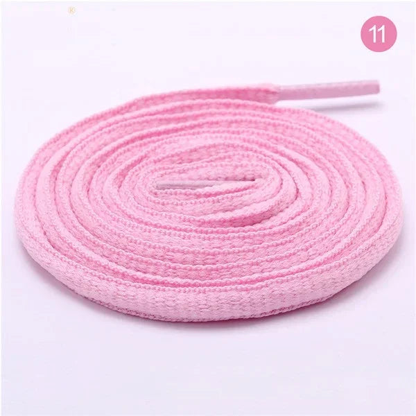 Sports Shoe Accessories: 1 Pair Adults Classic Oval, Half Round Athletic Shoelaces / Rungear