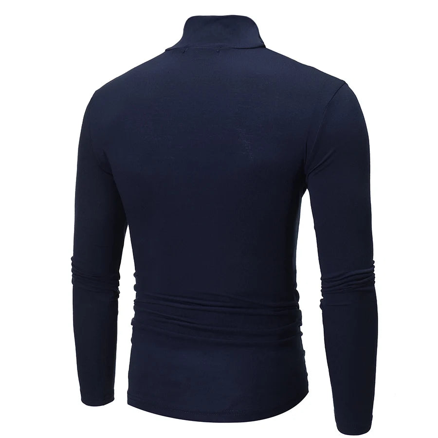 Men's Thermal Apparel:  Winter High Neck, Slim Fit, Long Sleeved, Thermal Shirt / Rungear