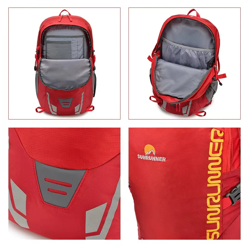 Trail Gear Accessories: 35L Large Capacity Lightweight Hiking Travel Backpack Bag For Outdoors / Rungear