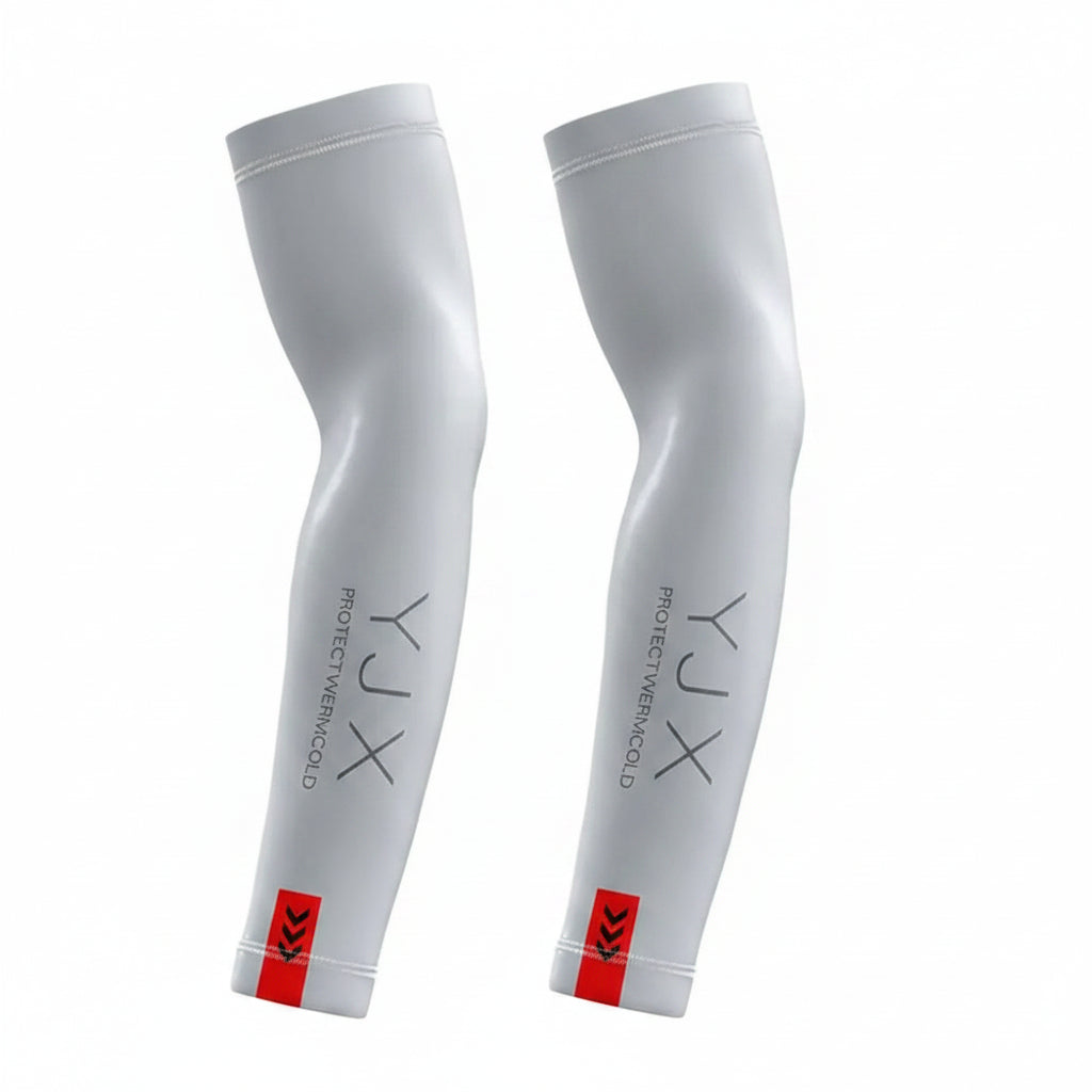 Running Compression Gear: 1 PR Unisex Breathable, Ice Silk Summer Arm Sleeves for Running Outdoor Cycling Sun Protection / Rungear
