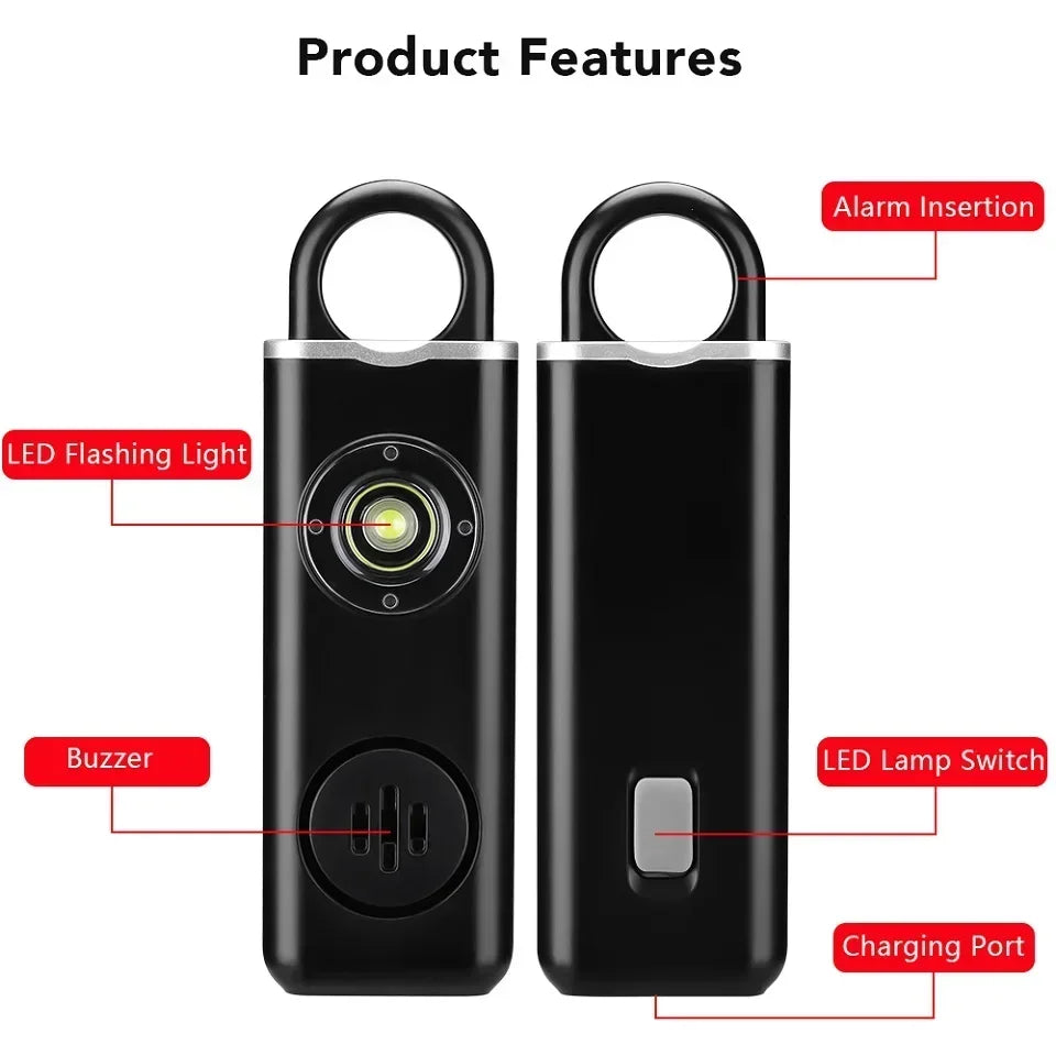 Self-Defense Alarm Emergency Safe To Carry Keychain