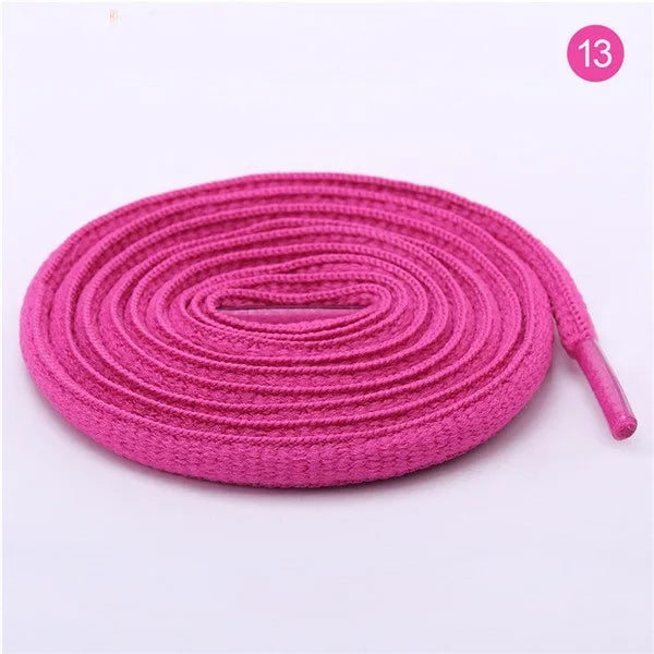 Sports Shoe Accessories: 1 Pair Adults Classic Oval, Half Round Athletic Shoelaces / Rungear