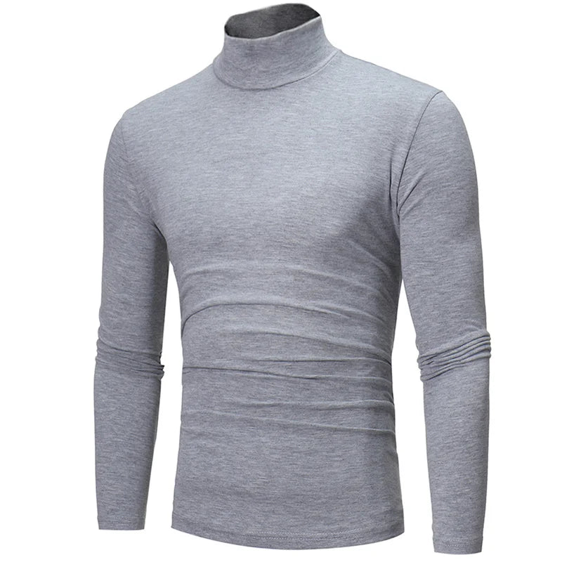 Men's Thermal Apparel:  Winter High Neck, Slim Fit, Long Sleeved, Thermal Shirt / Rungear