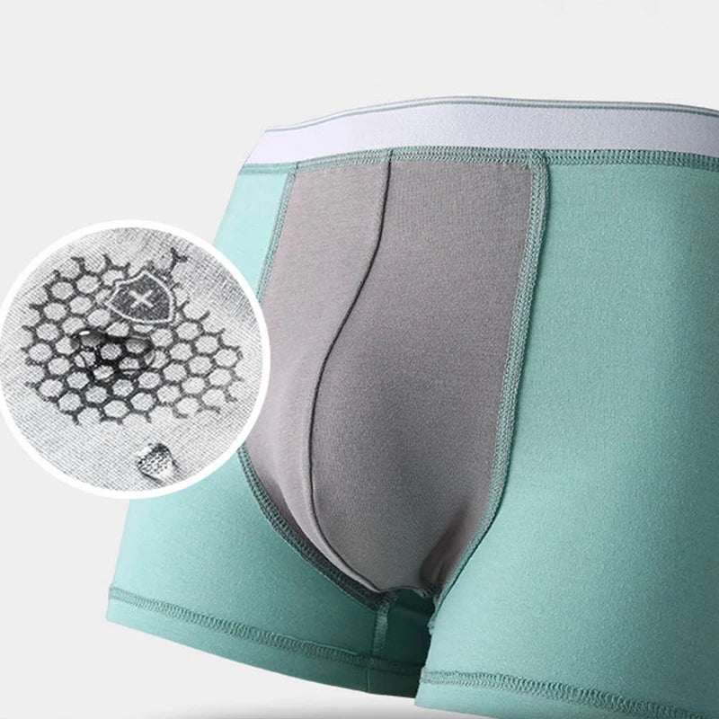 Men's Running Apparel: MiiOW 3PC Cotton, Breathable, Graphene Antibacterial Boxer Trunks / Rungear