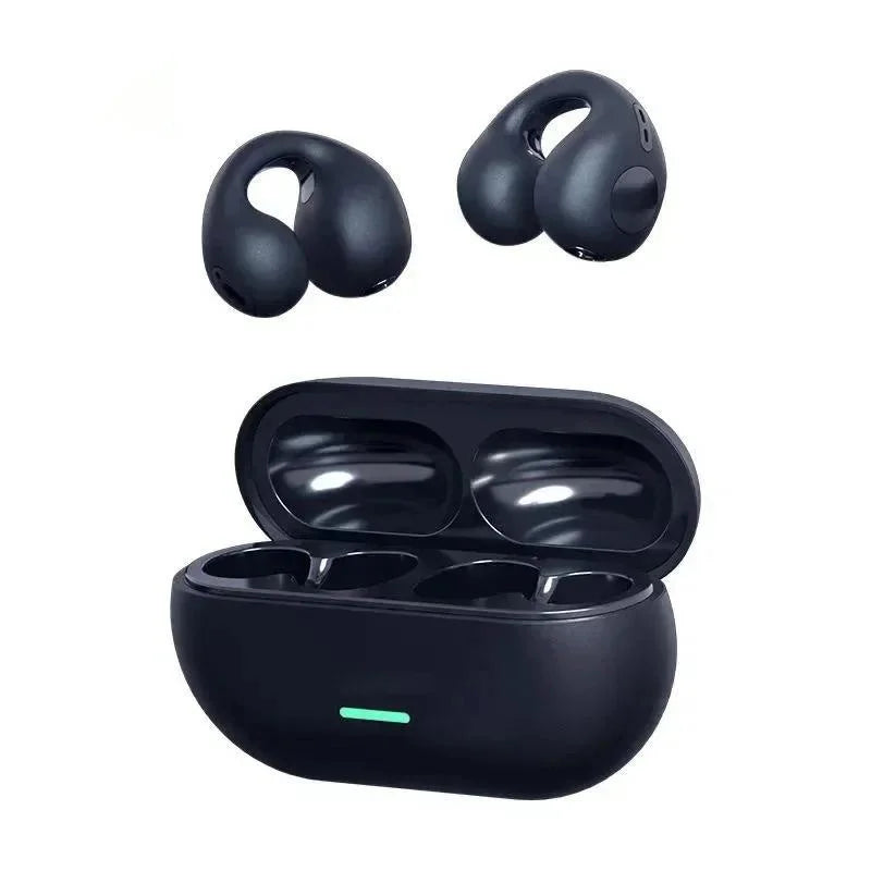 Running Tech Accessories: Bone Conduction Earphones-Clips, Bluetooth, Wireless, 3D Surround / Rungear
