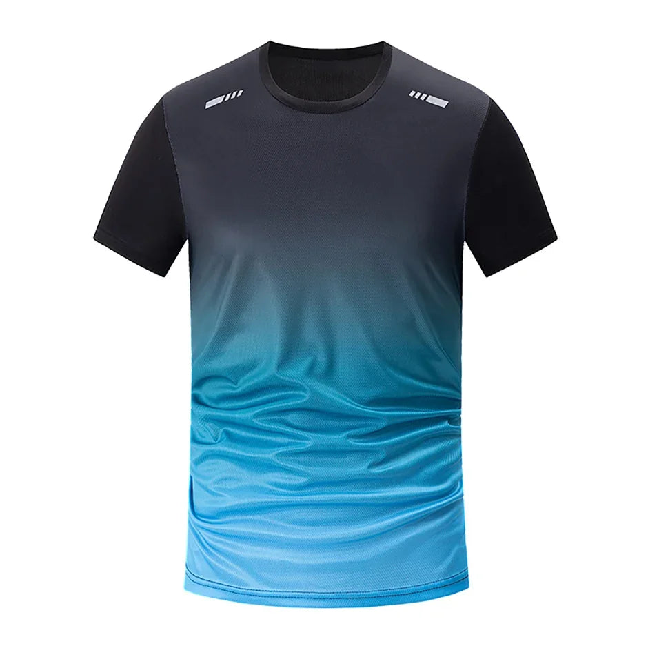 Men's Summer Running Apparel: Quick-Dry, Short Sleeved, Breathable Sports Fitness Shirt / Rungear