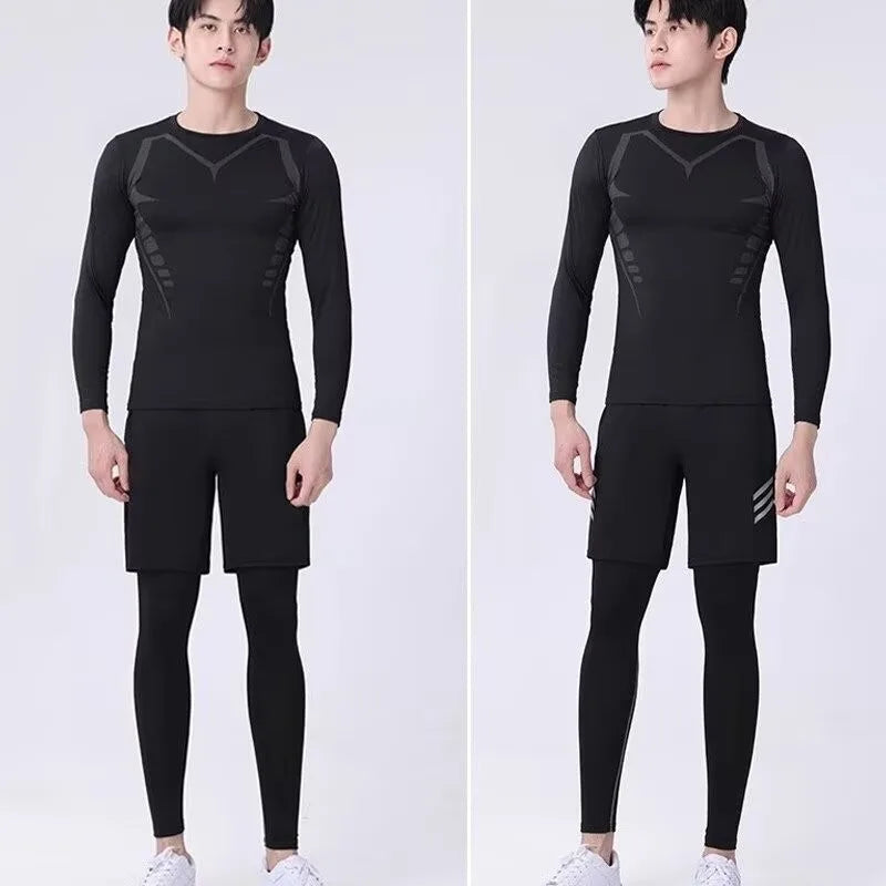 Men's Compression Apparel: Quick-Dry, Compression Fitness Tight Sports Training Shirt / Rungear