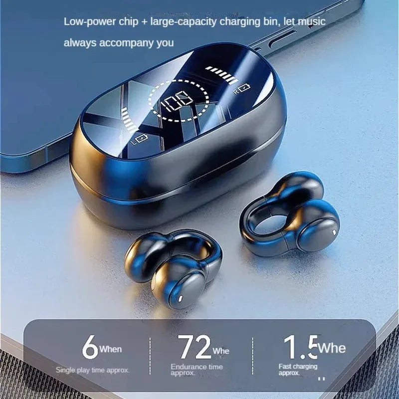 Running Earbuds Accessories: New Model 2026 X51 Wireless, Bluetooth, Bone Conduction, Sports Headset Charging Earphones With Mic / Rungear