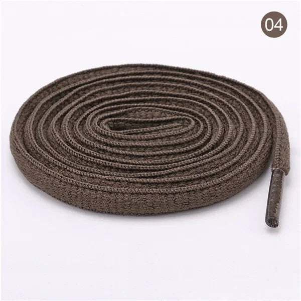 Sports Shoe Accessories: 1 Pair Adults Classic Oval, Half Round Athletic Shoelaces / Rungear