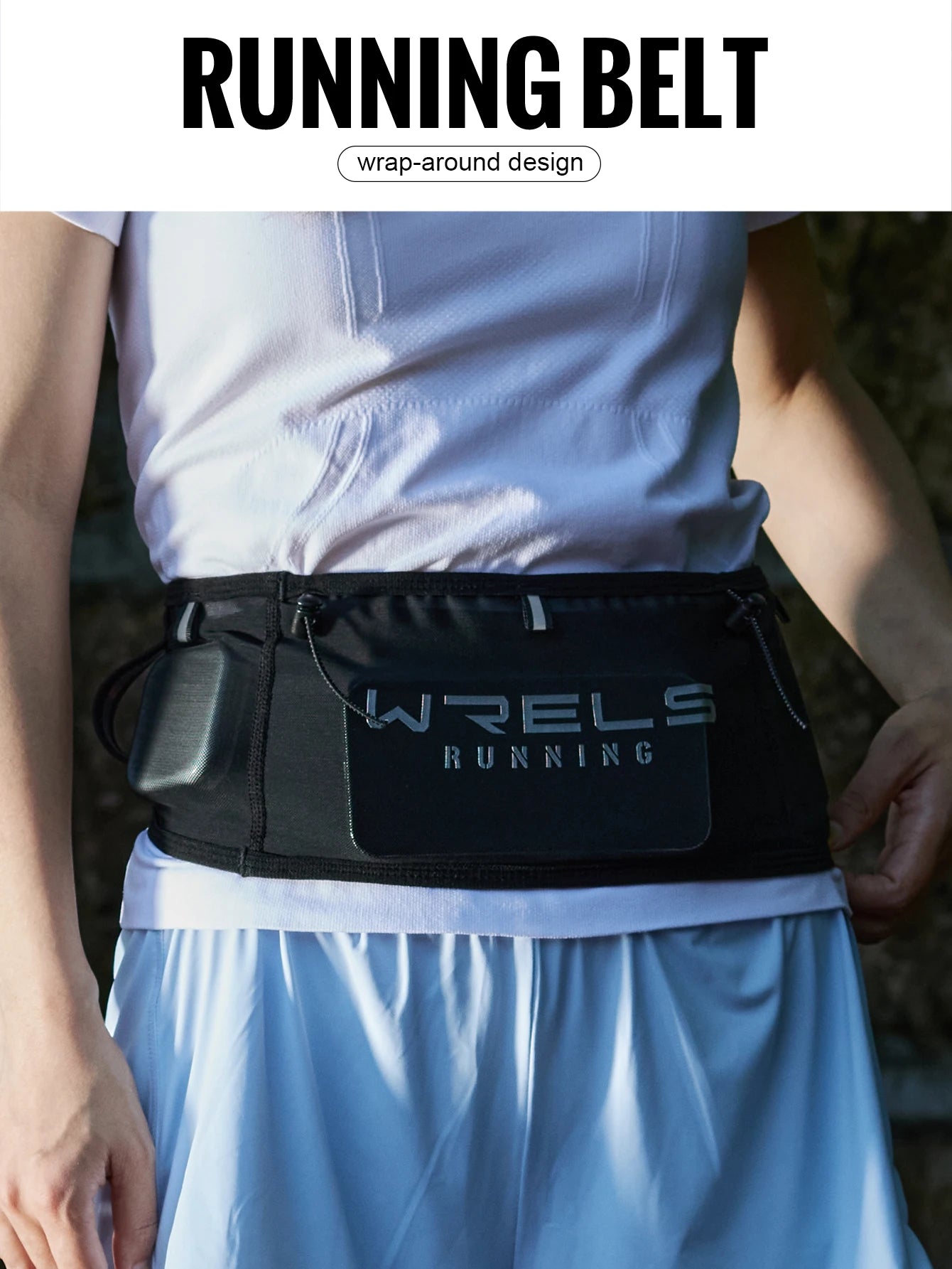Running Belt Gear: WRELS, Multi-Functional, Large Capacity, Breathable, Invisible Running Waist Bag / Rungear