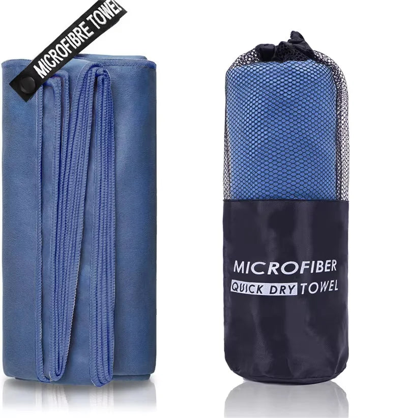 Microfibre Gym Towel Silver ION OdourFree Fast Drying Workout Gear