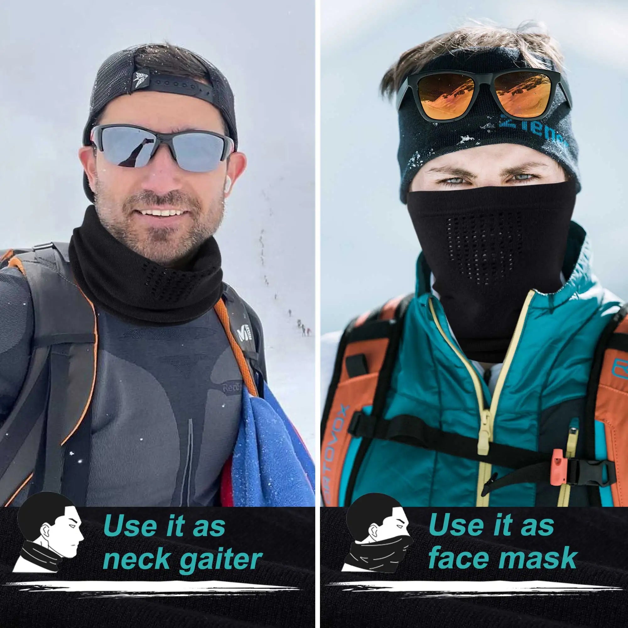 Winter Hat Accessories: Unisex, Cold Weather, Windproof, Bandana Face Cover Mask for Sports Cycling Snowboard Hiking / Rungear