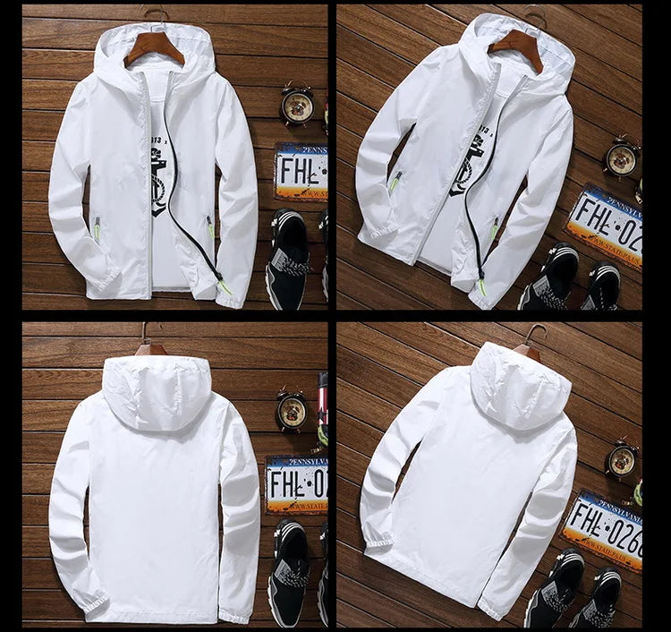 Men's Running Apparel: Long Sleeved ,Breathable, Quick-Drying Reflective Windbreaker / Rungear