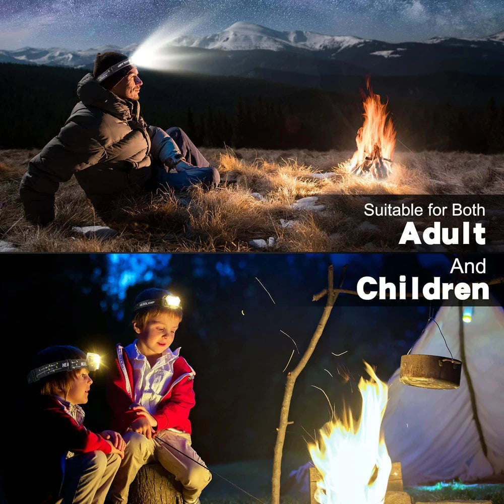 Running Gear Equipment: 9 Led Strong Portable USB Rechargeable Motion Sensor Outdoors Headlamp / Rungear