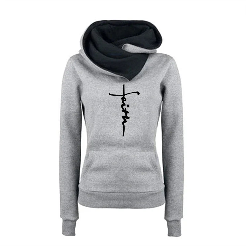 Women's Winter Apparel: Women's Quality, Versatile, Double Collar Pullover Hoodie / Rungear