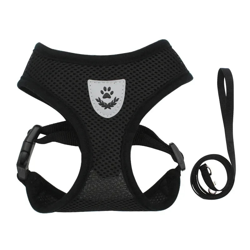 Adjustable Running Gear For Dogs: Polyester, Mesh, Breathable, Reflective Harness For Small To Medium Dogs / Rungear