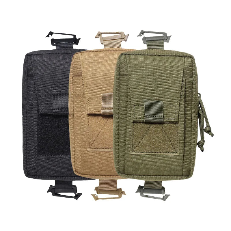 Trail Gear Accessories: Molle Backpack Strap Phone Holder Bag, for Outdoor Sports, Running, Hiking / Rungear