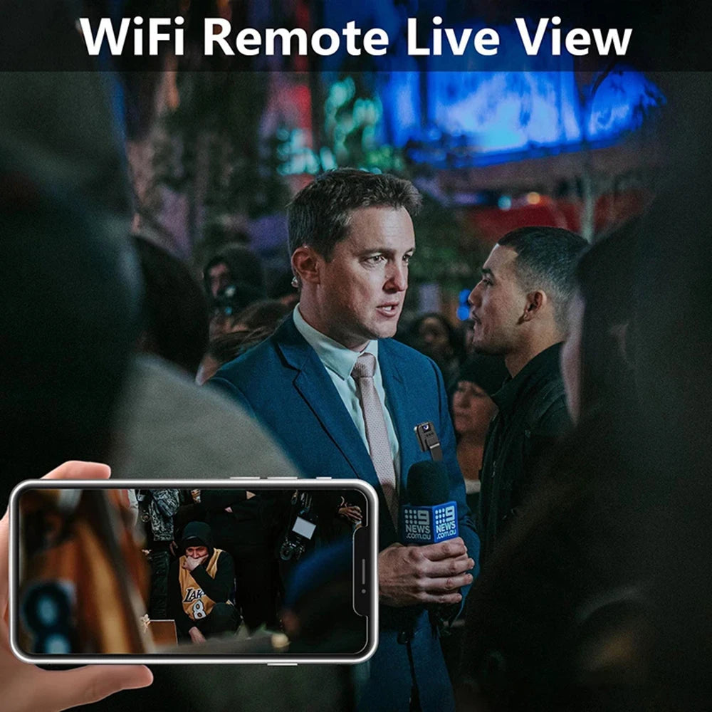 Tech Gear Accessories: Mini Camera, WIFI Infrared Night Vision, Small Body Camera Portable DV DVR Recorder / Rungear