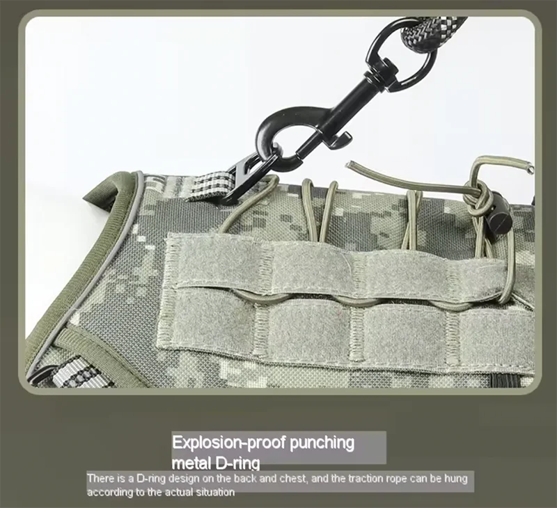 Dog Reflective Gear: Tactical Training, No Pull, Adjustable, Reflective Safety Dog Vest / Rungear