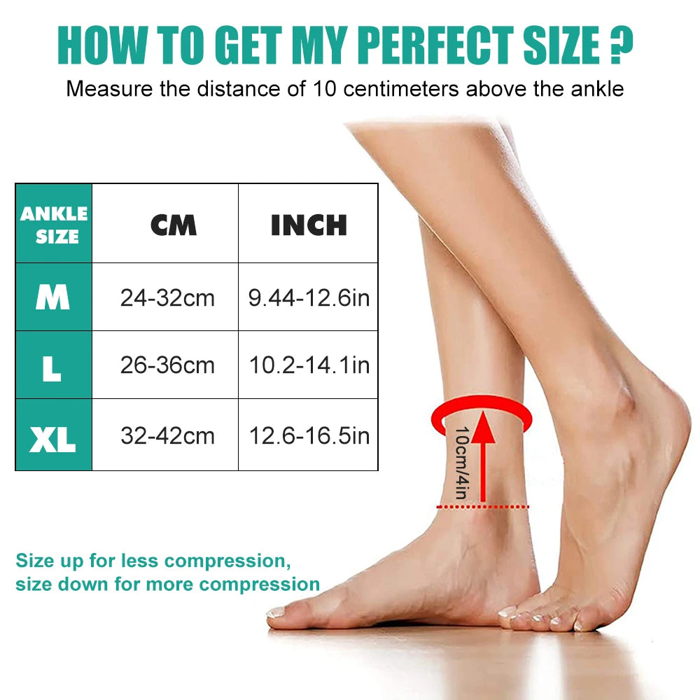 Ankle Brace for Plantar Fasciitis & Arthritis -  Compression Support Sleeve for Pain Relief, Sports & Recovery