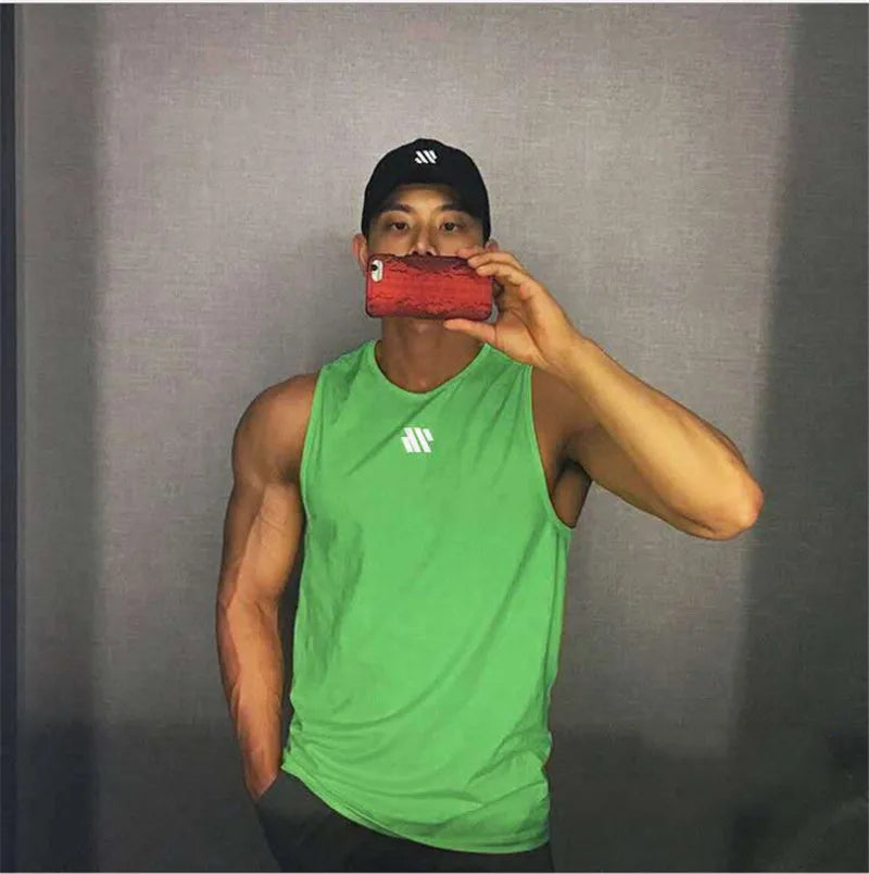 Men's Running Apparel: 2024 Fitness Sleeveless, Mesh, Breathable Sports Tank Top / Rungear