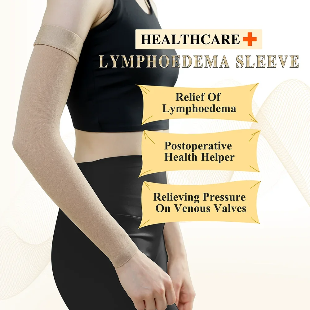 Compression Gear Accessories: 1PC Elastic, Anti-Swelling, Compression Arm Sleeves for Pain Relief 20-30mmHg / Rungear