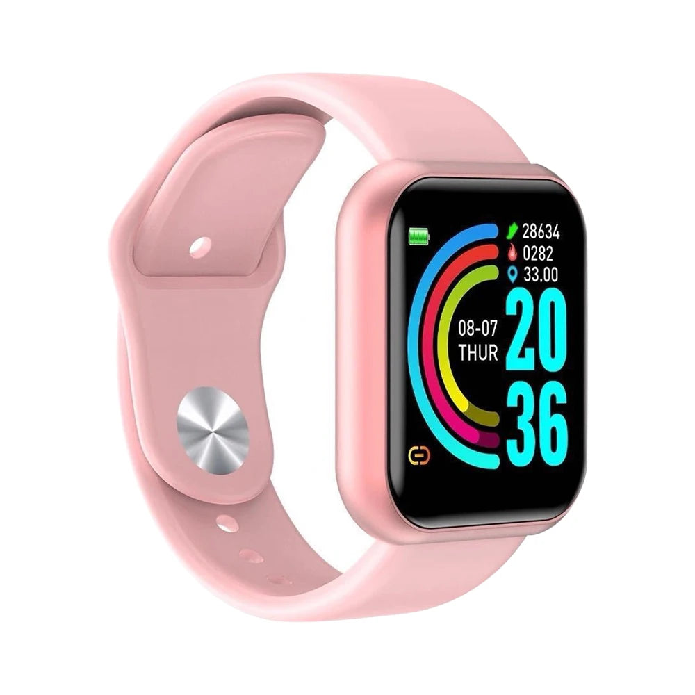 Rungear Tech Accessories: Unisex Bluetooth Smart Watch For Networked Phone, Controls Music, Health Monitor, Clock Y68 / Rungear