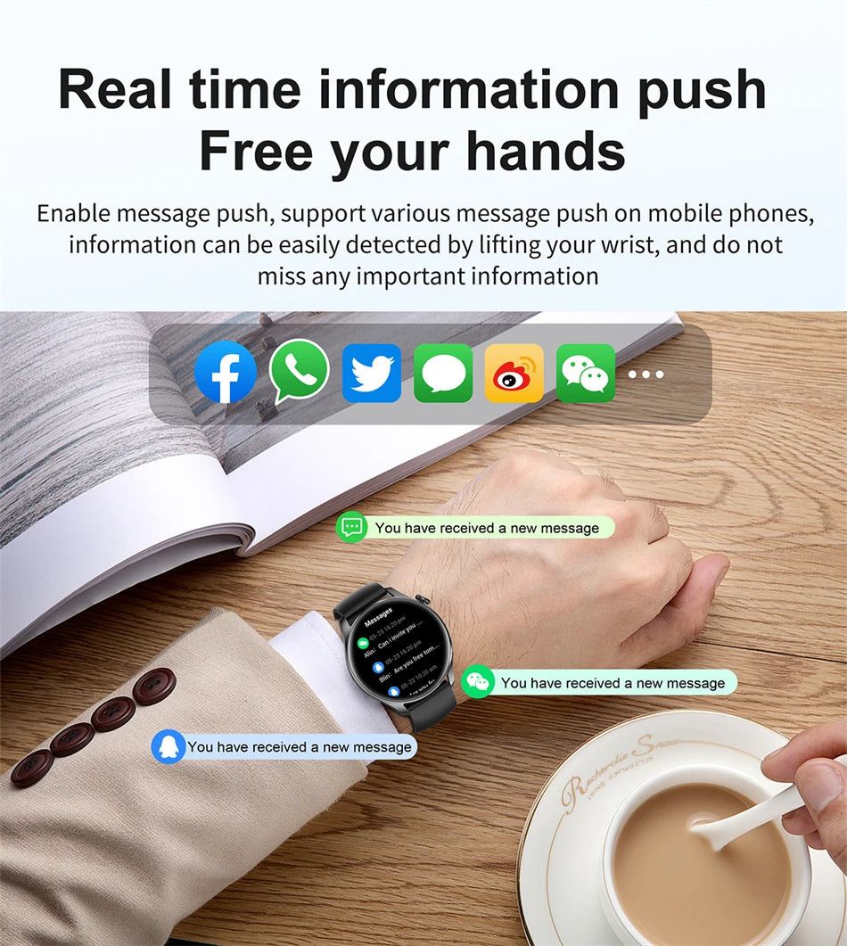 Tech Accessories Gear: 2026 New Smart Watch For Men HD AMOLED Screen, GPS, Motion Heart Rate, Bluetooth, Calls / Rungear