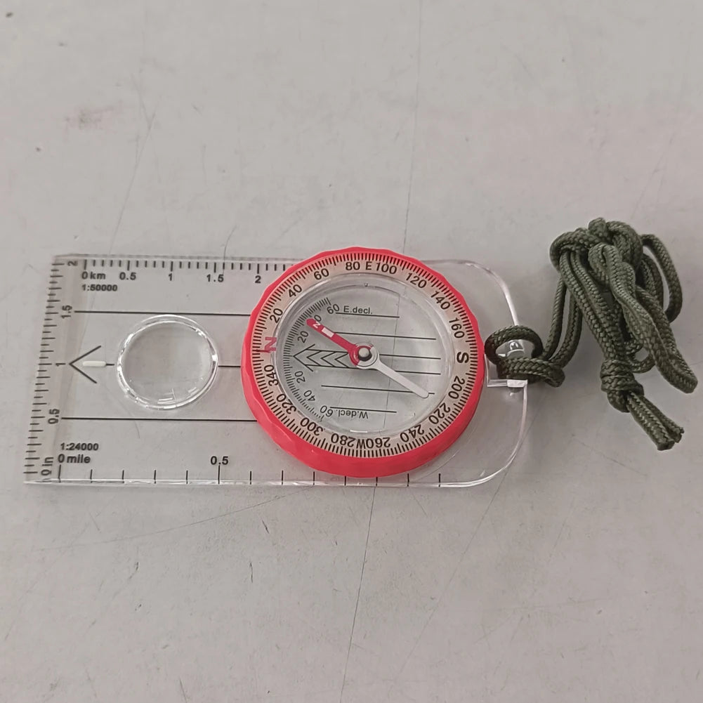 Running Trail Gear: Luminous Shockproof, Outdoor Multifunctional Compass, High Accuracy for Hiking Survival / Rungear