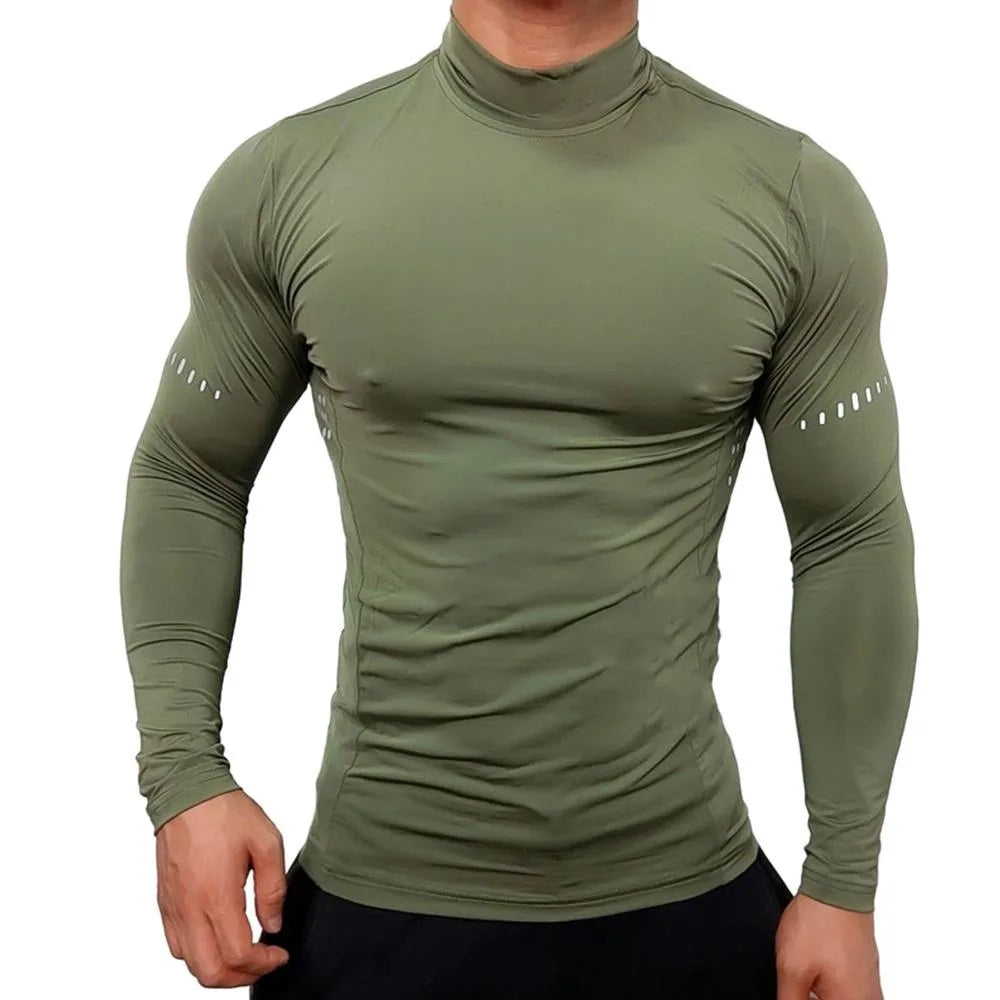 Men's Running Clothing: Long Sleeved, Compression, UV Sun Protection Shirt / Rungear