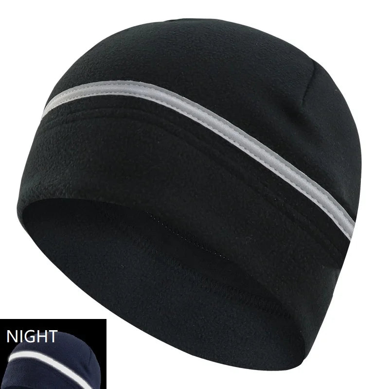 Reflective Hat Gear: High Visibility Safety Beanie, Reflective Knit, Ribbed Warm Winter Hats for Night Running, Hiking, Cycling / Rungear
