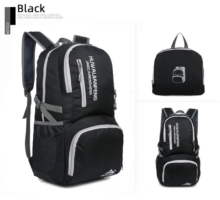 Trail Gear Accessories: 28L Packable, Foldable, Ultra Light, Outdoor Hiking Backpack / Rungear