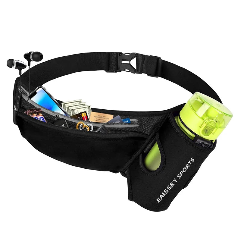 Hydration Running Accessories: HAISSKY Water Bottle Holder Waist Running Bags / Rungear