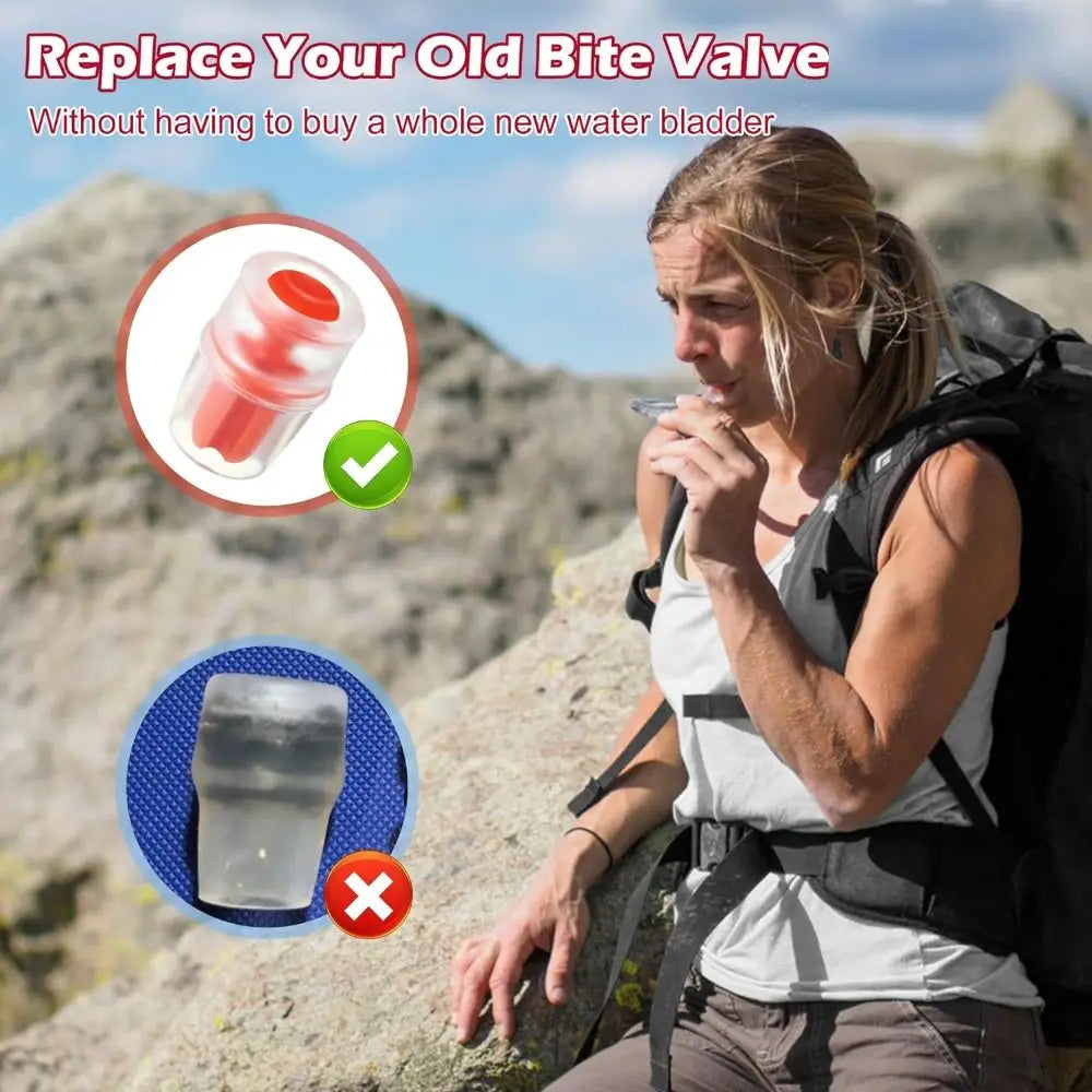Running Hydration Gear: Osprey Silicone Bite Valve Replacement Sheath Nozzle Replacement / Rungear